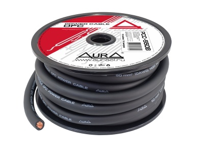 Силовой кабель AurA PCC-550B 0GA черный