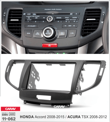 рамка Honda Accord 2007-12 / Acura TSX 2008-12 2din Carav