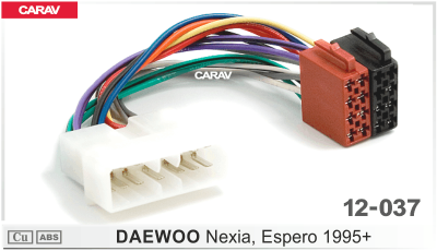 Переходник ISO Daewoo Nexia, Espero 1995+ Carav