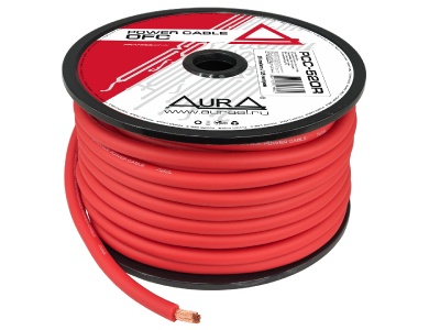Силовой кабель AurA PCC-520R 4GA красный