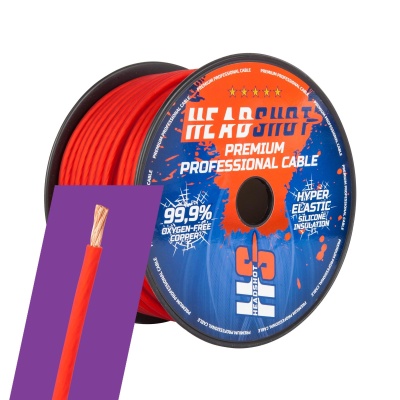 Силовой кабель Kicx Headshot POFC8050R 8AWG (красный)