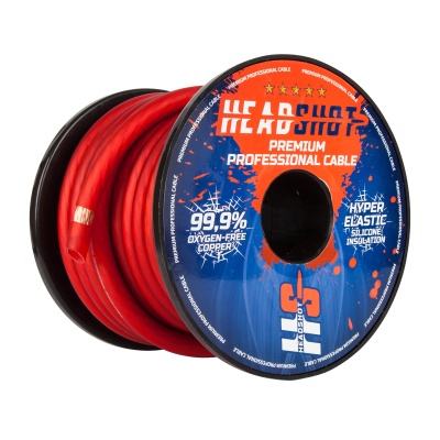 Силовой кабель Kicx Headshot POFC015R 0AWG (красный)