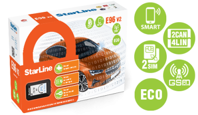 Автосигнализация StarLine E96 v2 GSM ECO