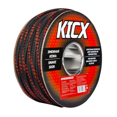 Полиэстеровый рукав Kicx KSS-10-100BR черный/красный