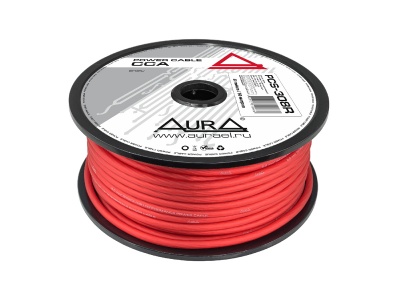 Силовой кабель AurA PCS-308R 8GA красный