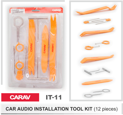 Набор инструментов для установщика Car Audio (12 предметов) Carav IT-11