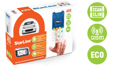Автосигнализация StarLine A93 v2 2CAN+2LIN LTE ECO
