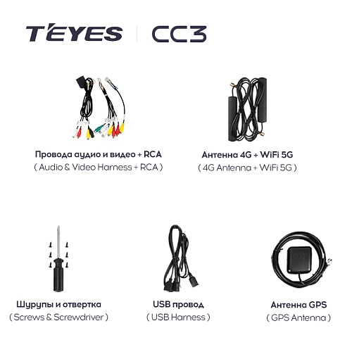 Разъем Teyes For CC3 Standard wire package