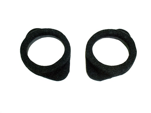 Проставка акустическая круг D16.5 КОЖА (черная) с наклоном