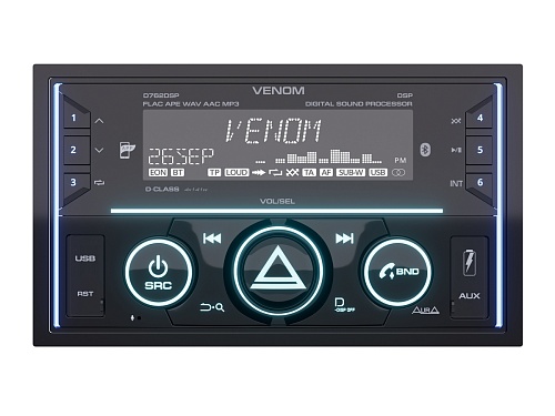 USB ресивер 2DIN AurA VENOM-D762DSP
