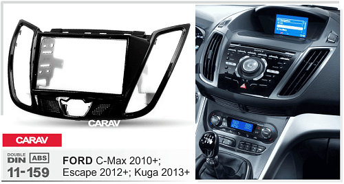 рамка Ford C-Max 2010+; Kuga 2013+; Escape 2012+ 2din Carav