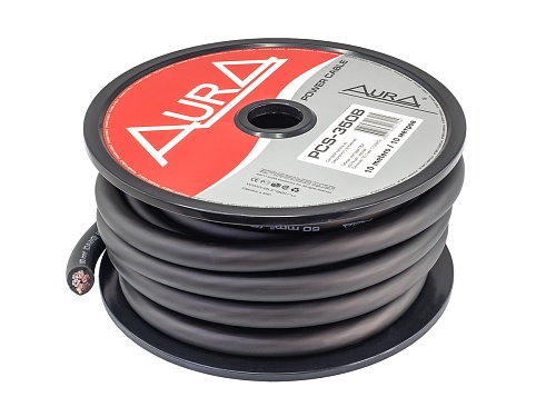Силовой кабель AurA PCS-350B 0GA черный