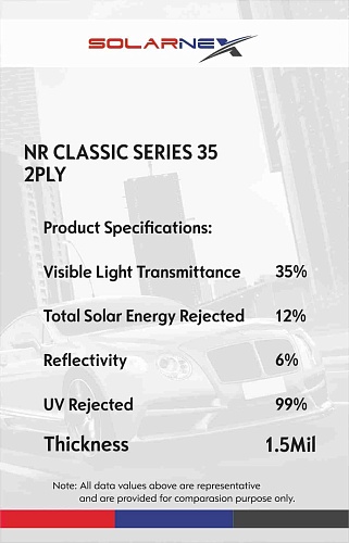 Тонировочная пленка SOLARNEX NR CLASSIC 35%