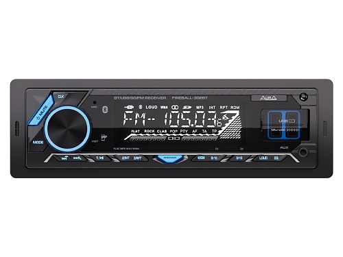USB-ресивер 1DIN AurA FIREBALL-302BT