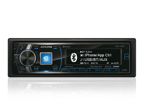 CD/USB-ресивер 1DIN Alpine CDE-178BT