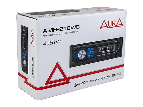 USB-ресивер 1DIN AurA AMH-210WB