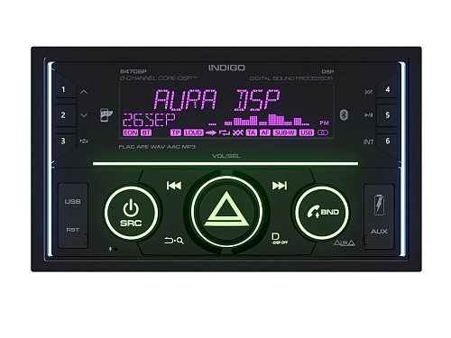 USB ресивер 2DIN AurA INDIGO-847DSP Mk II