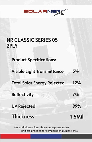 Тонировочная пленка SOLARNEX NR CLASSIC 05%