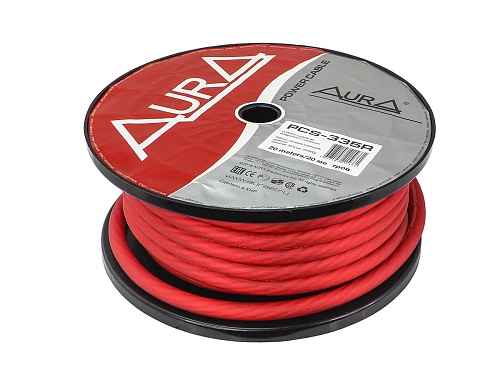 Силовой кабель AurA PCS-335R 2GA красный