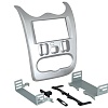 рамка Renault Logan 10-14, Sandero 09-14 2din Silver