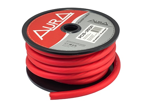 Силовой кабель AurA PCS-350R 0GA красный